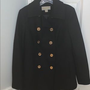 Michael Kors black pea coat